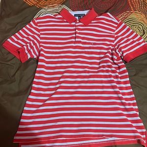 Striped tommy polo